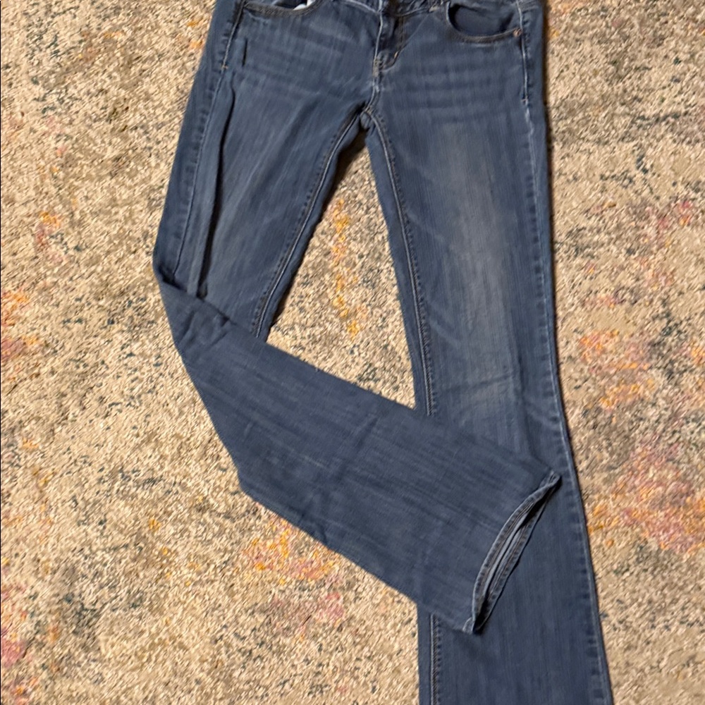 Y2K American Eagle Outfitters Vintage Lowrise Super Soft Boot Cut Jeans 4 Long - Picture 7 of 9
